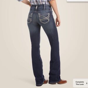 Ariat R.E.A.L. Mid Rise Stretch Entwined Boot Cut Jean